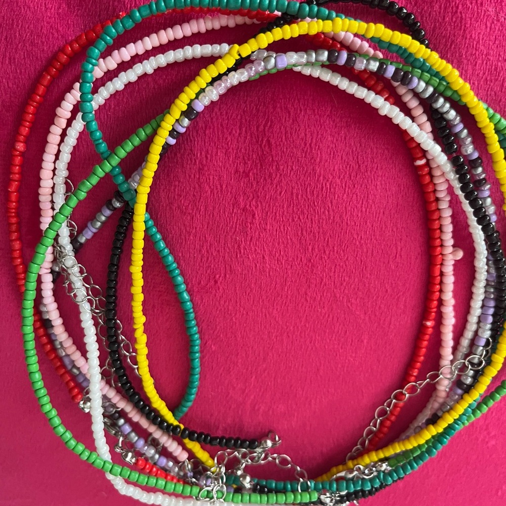African bead choker set